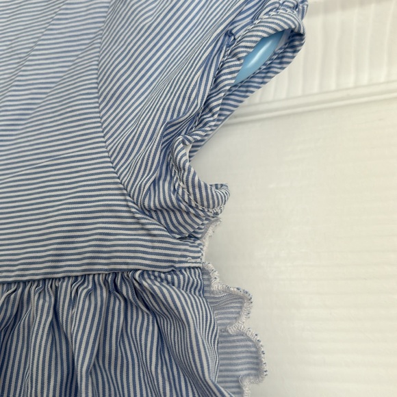 Janie and Jack white summer sun dress floral eyelash Size: 6-12 Months - Picture 6 of 10